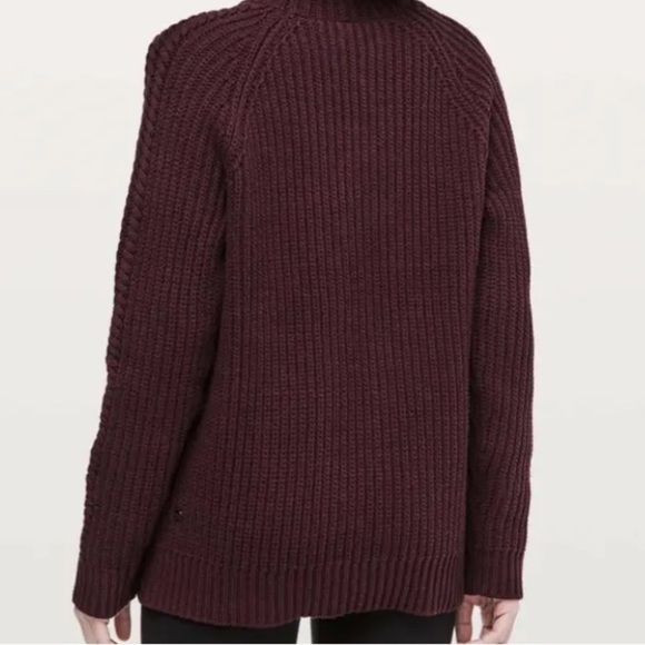 Lululemon Bring The Cozy Fisherman Sweater in size 8, like new - Picture 5 of 11